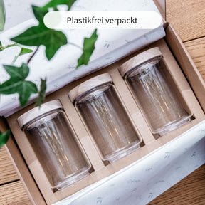 MORLA | Vorratsgläser rund 700ml (3-tlg.)
