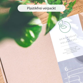 RIVA | Gewürzgläser eckig 220ml (6-tlg.)