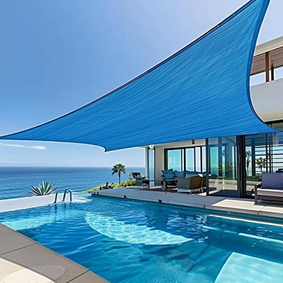 SchattenSicher Rechteck – UV-Schutzsegel für Garten & Terrasse