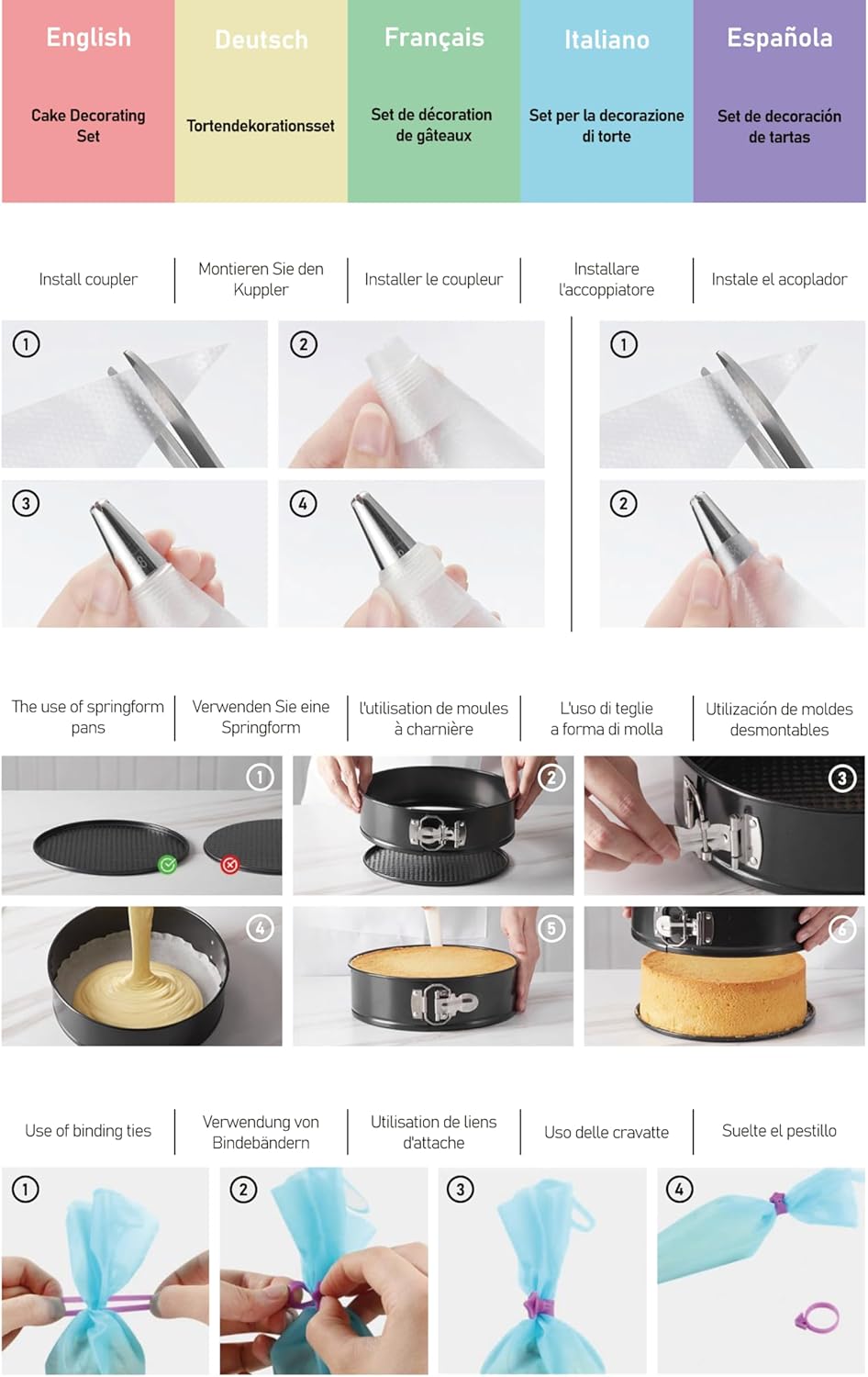 CakeMaster - Premium-Tortendekorationsset