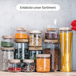LASSE | Vorratsgläser geriffelt 500ml (4-tlg.)