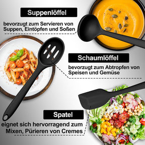 KitchenPro - Silikon-Küchenutensilien-Set