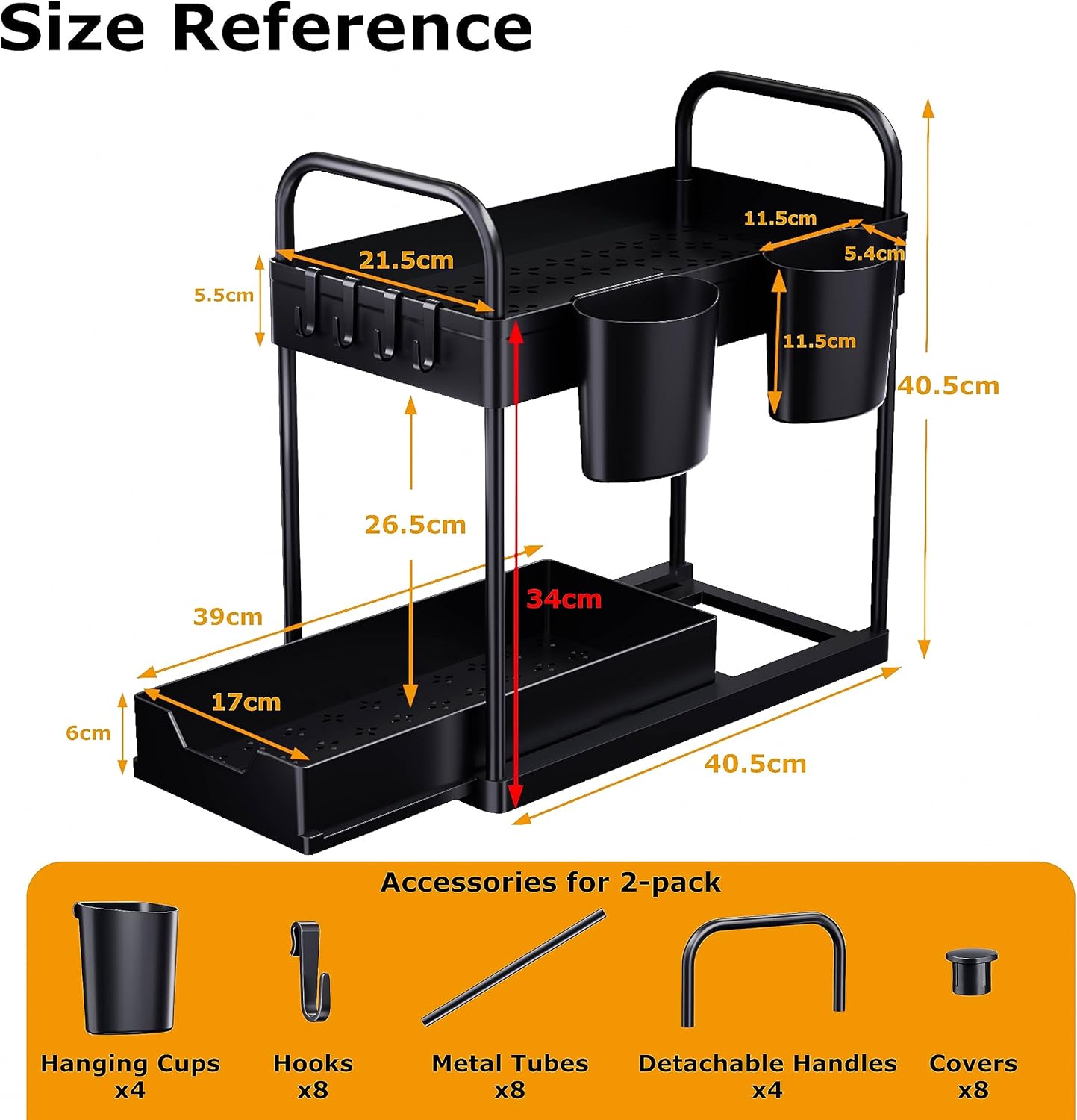 EcoSpace - 2-stufiges Untertischregal