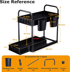 EcoSpace - 2-stufiges Untertischregal
