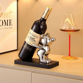 BEARWINE Rack – Dekoratives Keramik-Weinregal im Bärendesign für stilvolle Flaschenaufbewahrung