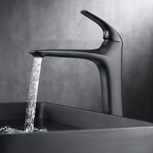 BRASSLINE Washbasin Tap – Eleganter Wasserhahn in Antik-Schwarz aus Vollmessing