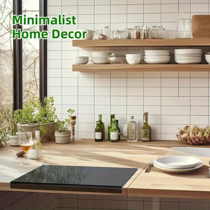 CUTRION – Acryl Schneidebrett mit Schutzlippe für moderne Küchen