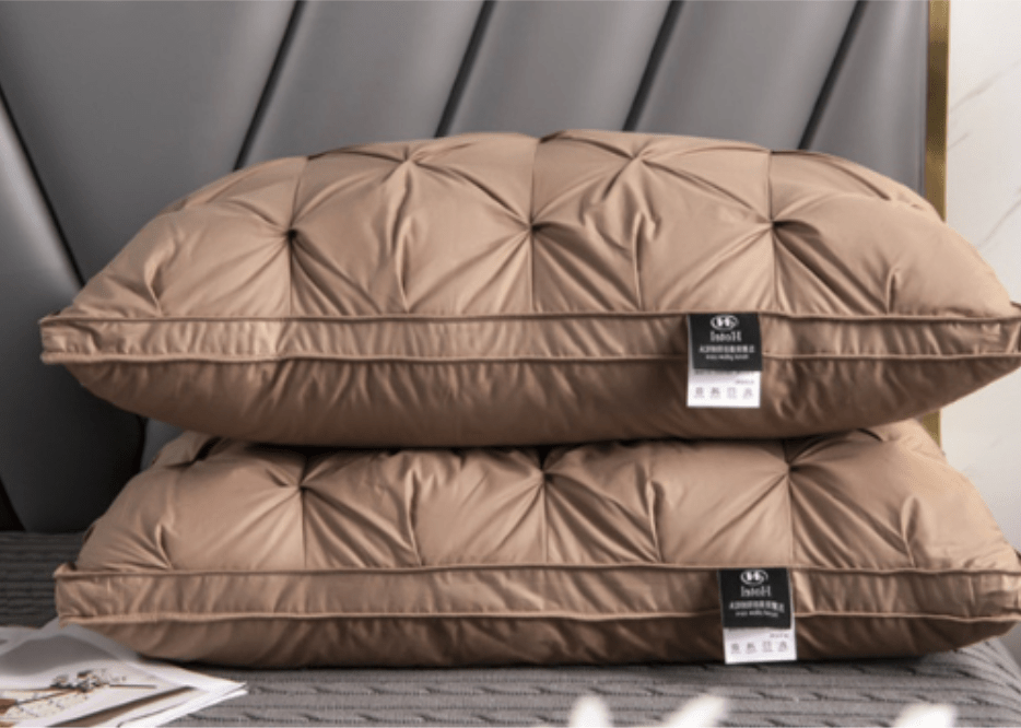 DREAMFEATHER – Luxus Ganzendons Kissen für erholsamen Schlaf