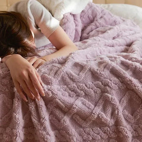 WinterWool Blanket – Flauschige Lammwolldecke für gemütliche Wintertage