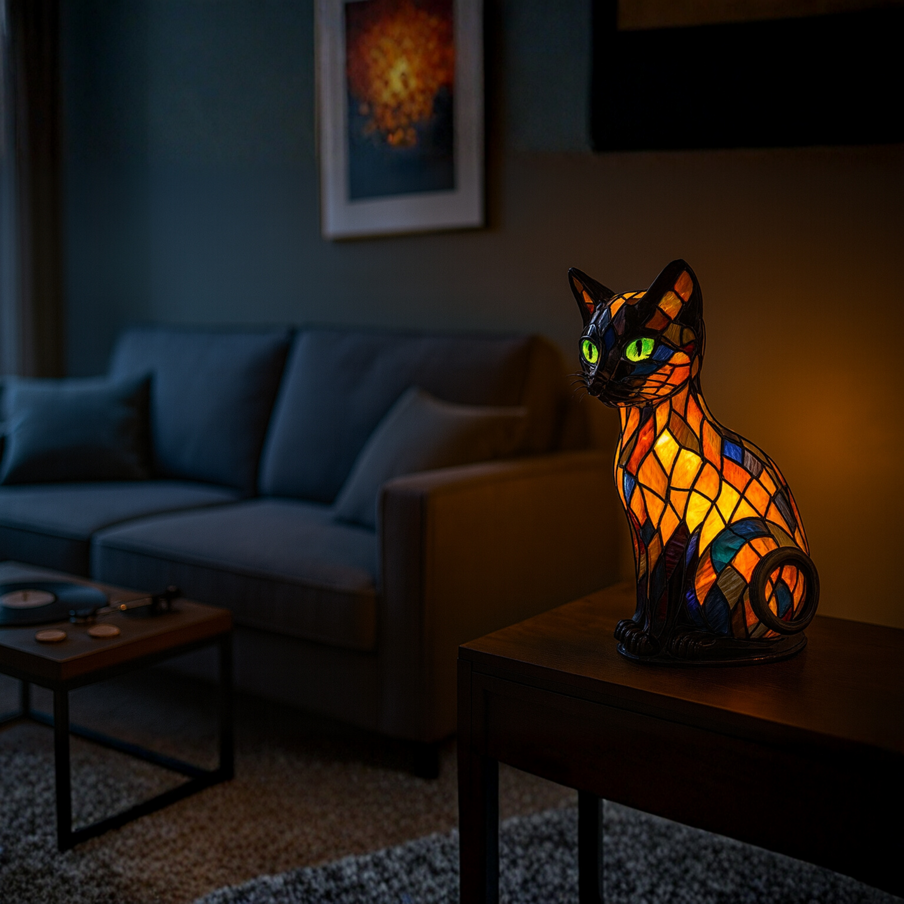 LUNACAT – LED-Katzen-Nachtlampe mit sanftem Licht & verspieltem Design