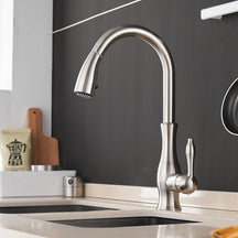 FLEXFLOW Kitchen Tap – Edelstahl Küchenarmatur mit ausziehbarem Sprühkopf & flexiblem Design