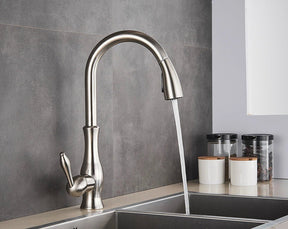 FLEXFLOW Kitchen Tap – Edelstahl Küchenarmatur mit ausziehbarem Sprühkopf & flexiblem Design