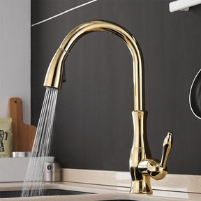 FLEXFLOW Kitchen Tap – Edelstahl Küchenarmatur mit ausziehbarem Sprühkopf & flexiblem Design