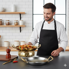 STEELCHEF – Hammerschlag-Edelstahltopf für Pfannen, Saucen & Vielseitiges Kochen