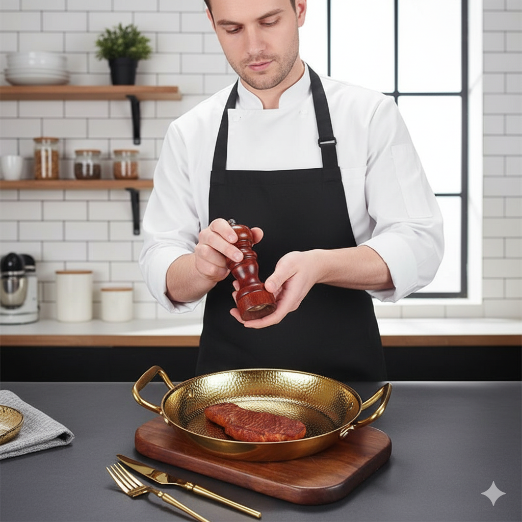 STEELCHEF – Hammerschlag-Edelstahltopf für Pfannen, Saucen & Vielseitiges Kochen