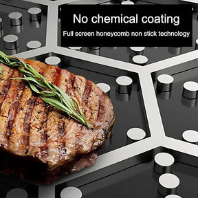 HexaPan – Edelstahlpfanne mit Antihaft & Hexa-Design