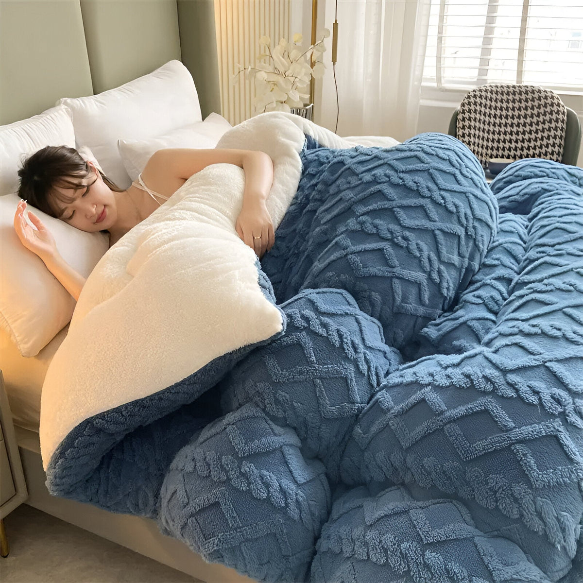 SOFTIQUE - VelvetPlush Wende-Bettdecke