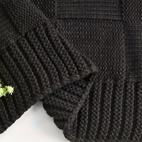 MONOSTRIPE – Minimalistische Strickdecke