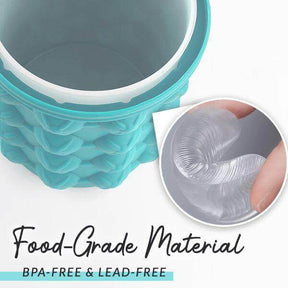 IceCube Maker – 2-in-1 Eiswürfelbehälter & Getränkekühler für kleine Gefrierfächer