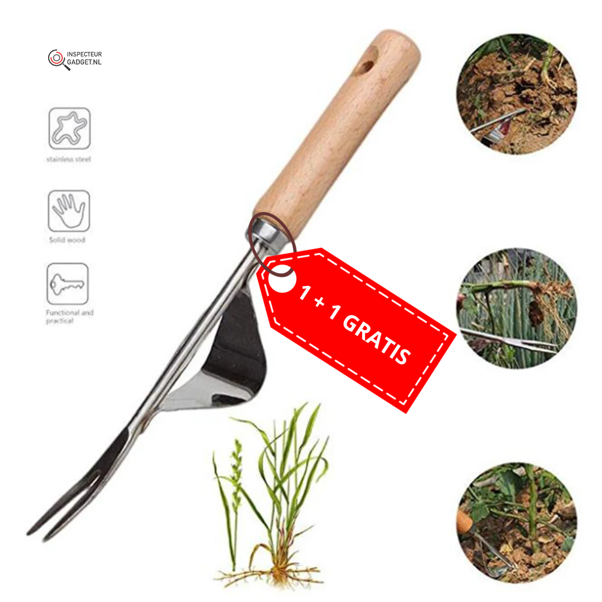 GardenPulse Precision Weed Tool – Präziser Unkrautentferner mit Komfortgriff
