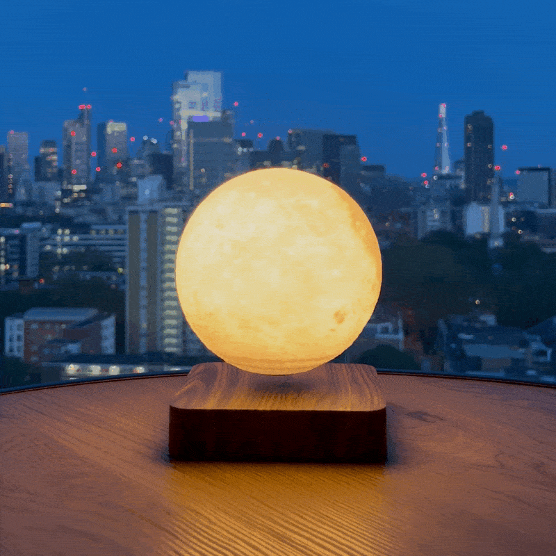 MOONFLOAT – Schwebende Mondlampe mit LED-Farbwechsel für beruhigende Atmosphäre