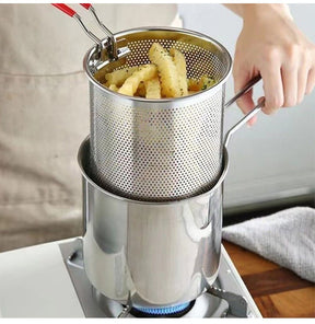 CRISPYFRY – Edelstahl Fritteuse für fettarmes Frittieren & vielseitiges Kochen