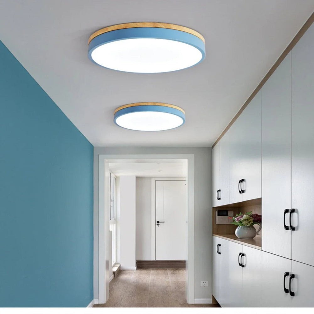 NORDLUMINA LIGHT – Deckenleuchte aus Naturholz – Skandinavisches Design für Küche, Schlafzimmer & Wohnzimmer