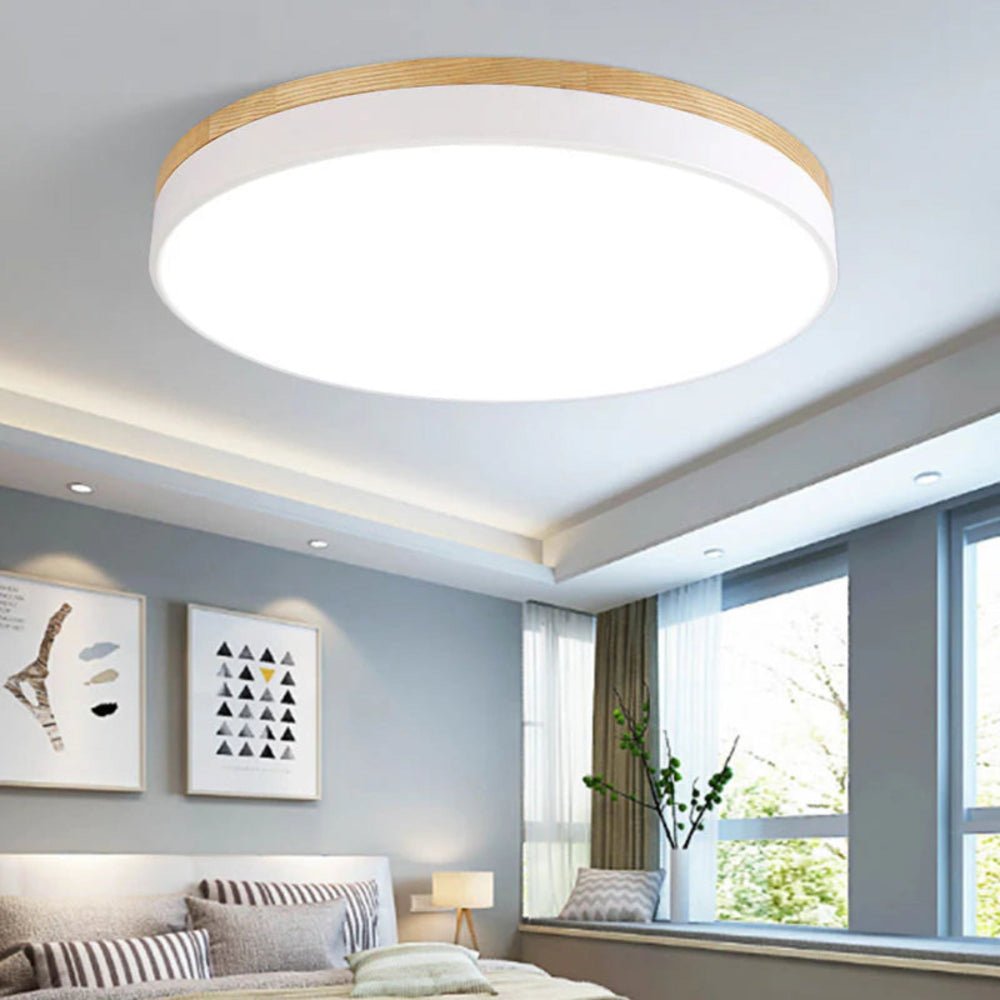 NORDLUMINA LIGHT – Deckenleuchte aus Naturholz – Skandinavisches Design für Küche, Schlafzimmer & Wohnzimmer