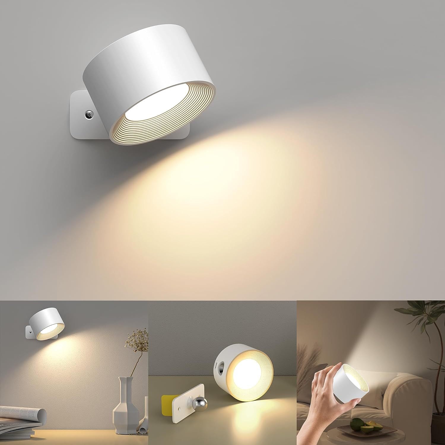 LichtFlex Pro – Dimm- & drehbare Designlampe für jede Wand