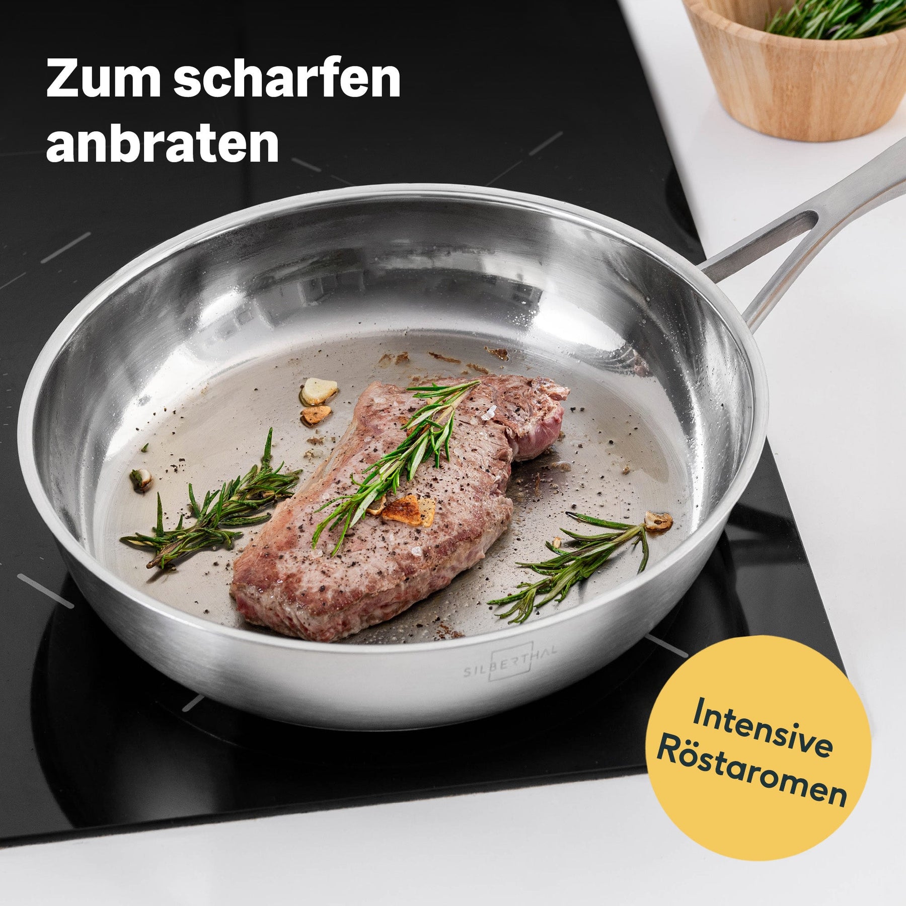 Pfannen & Topfset Unbeschichtet 8-teilig