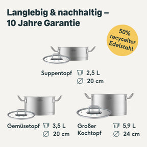 Topfset 3-teilig