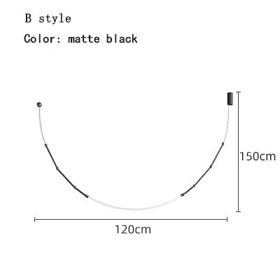 SYLVESSA – Moderne Deckenleuchte in Matt Schwarz und Bronze