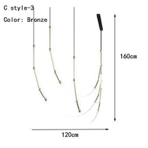 SYLVESSA – Moderne Deckenleuchte in Matt Schwarz und Bronze