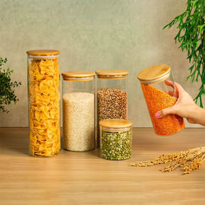 3+2 Gratis: Luftdichte Vorratsdosen aus Glas - Nur noch wenige auf Lager!