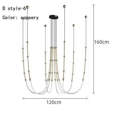 SYLVESSA – Moderne Deckenleuchte in Matt Schwarz und Bronze