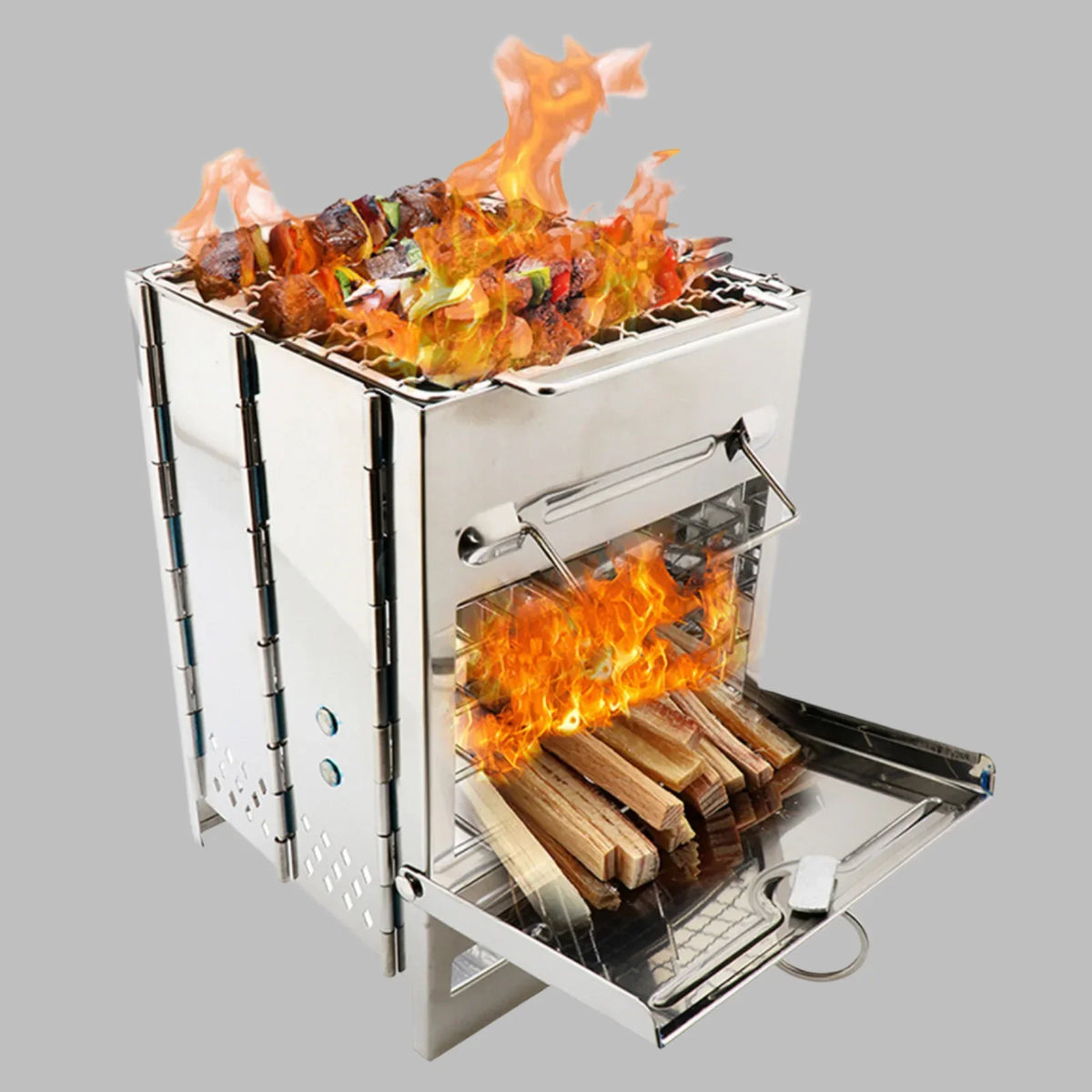 EcoCamp Folding Wood Stove – Kochen & grillen ohne Strom im Freien