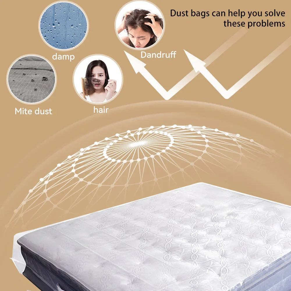 DUSTGUARD MATTRESS COVER – Wasserdichte Matratzenhülle zur Lagerung – Schutz vor Staub & Feuchtigkeit
