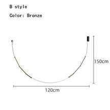 SYLVESSA – Moderne Deckenleuchte in Matt Schwarz und Bronze