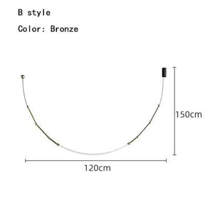 SYLVESSA – Moderne Deckenleuchte in Matt Schwarz und Bronze