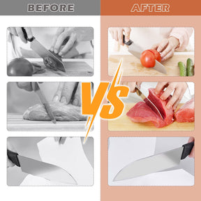 EdgeCraft Roller - Manueller Messerschärfer Mit 5 Verstellbaren Schärfwinkeln Für Scharfe Messer