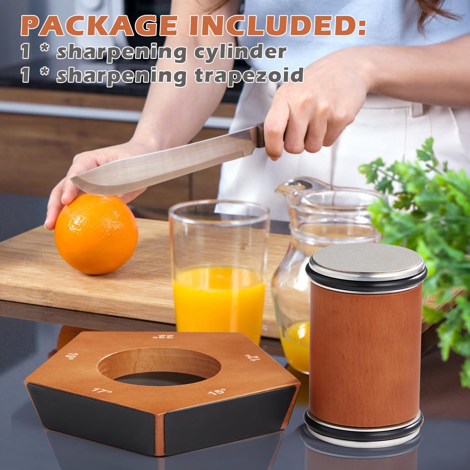 EdgeCraft Roller - Manueller Messerschärfer Mit 5 Verstellbaren Schärfwinkeln Für Scharfe Messer