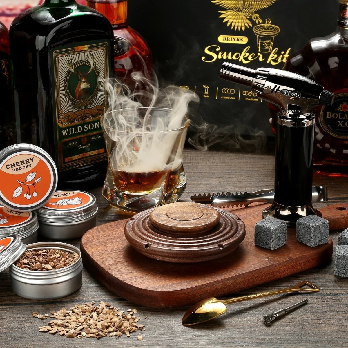 SMOKETAIL KIT – Cocktail-Smoker-Set für Whisky- und Bourbon-Liebhaber