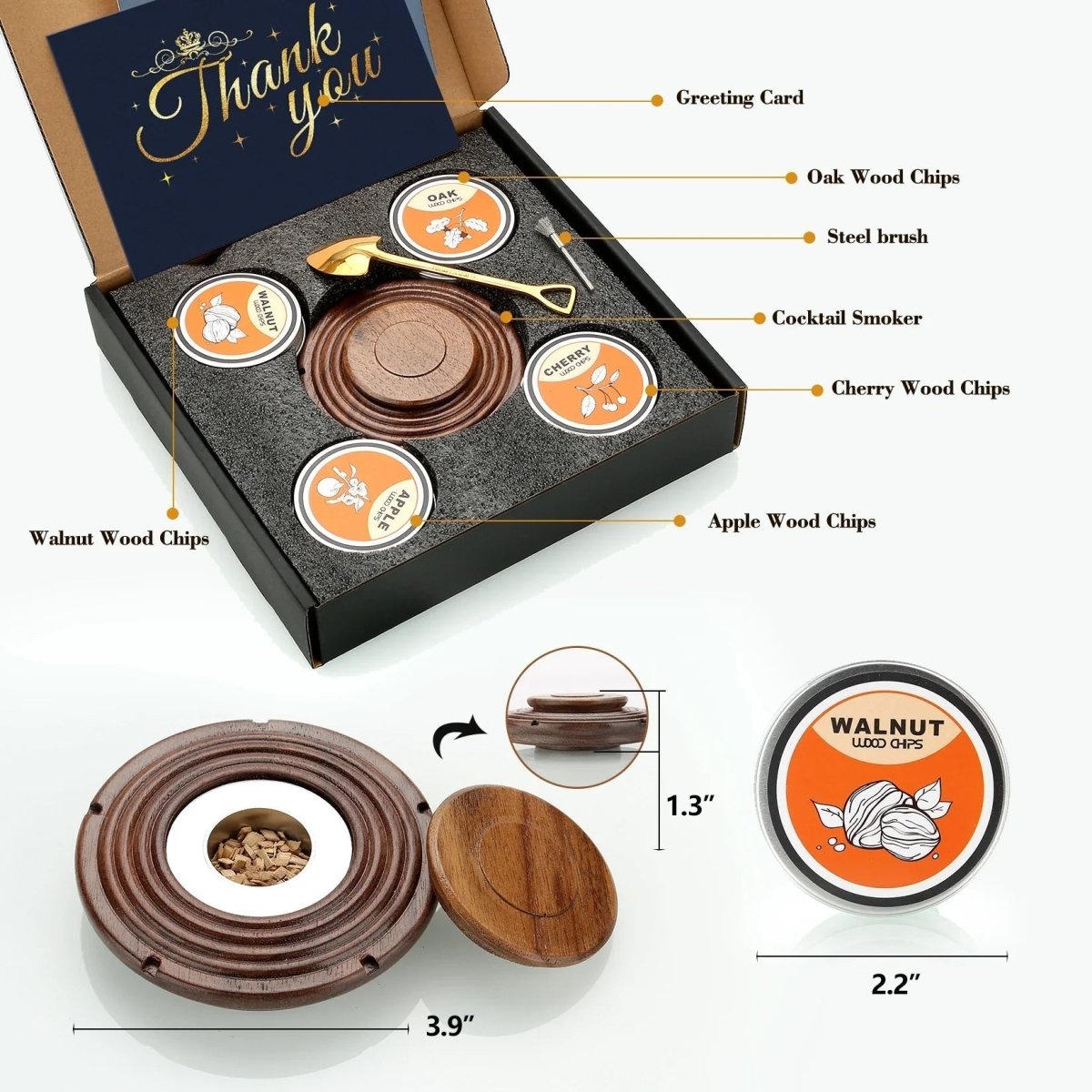 SMOKETAIL KIT – Cocktail-Smoker-Set für Whisky- und Bourbon-Liebhaber