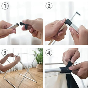 TRISORT LAUNDRY BASKET – Faltbarer Wäschekorb mit 3 Fächern – Platzsparende Wäscheorganisation für Zuhause