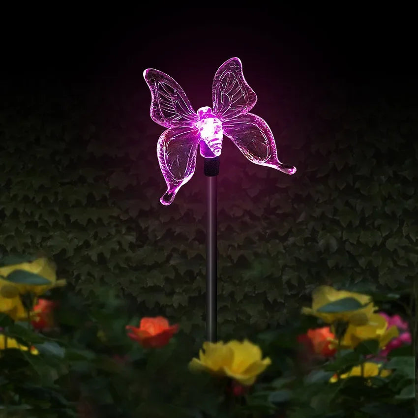 ButterflyGlow Gartenlicht – Solarbetrieben & Zauberhaft bei Nacht
