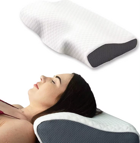 SILENZA PILLOW – Ergonomisches Nackenstützkissen mit Memory-Schaum für erholsamen Schlaf