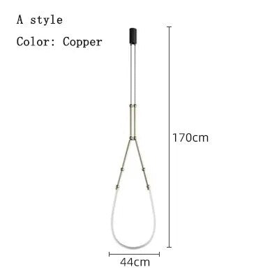 SYLVESSA – Moderne Deckenleuchte in Matt Schwarz und Bronze