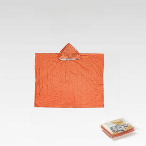 RainGuard Poncho – Notfall-Regenponcho mit Kapuze für Outdoor-Schutz