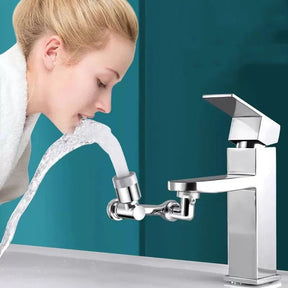 SplashTurn - 1080° Drehbarer Wasserhahn mit Spritzwasserschutz