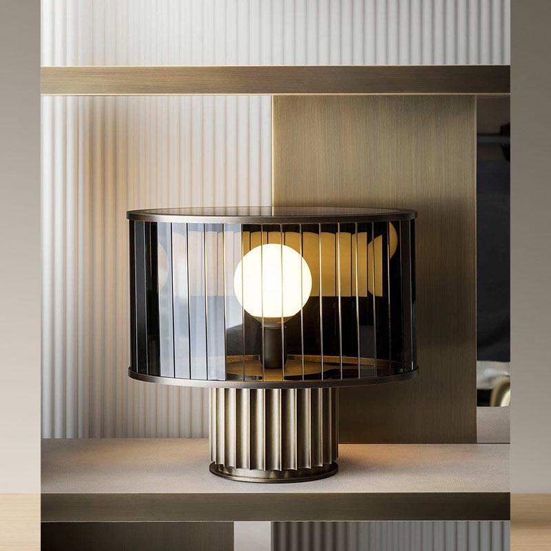 LUMINESCO – Künstlerische Glas-Tischlampe